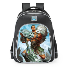 Smite Hercules Lion Of Olympus Skin School Backpack
