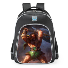 Smite Hercules Nemean Lion Skin School Backpack