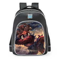 Smite Hun Batz Howler Demon Skin School Backpack