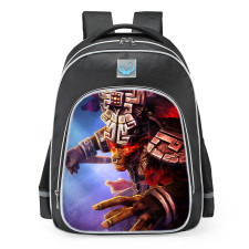 Smite Hun Batz Red Demon Skin School Backpack