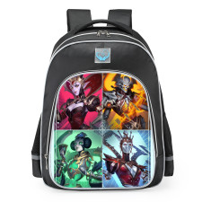 Smite Izanami Queen Of Cards Skin School Backpack