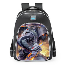Smite Loki White Death Skin School Backpack