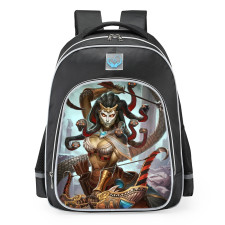 Smite Medusa Black Gorgon Skin School Backpack