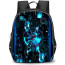 Art Pattern Backpack StudentPack - Science Aqua Blue Pattern