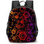 Art Pattern Backpack StudentPack - Element Pattern Red Orange