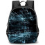 Art Pattern Backpack StudentPack - Physics White Font Black Background
