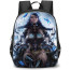 Bayonetta Backpack StudentPack - Bayonetta Sitting On Swing Anime Art Sticker