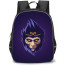 Black Myth Wukong Backpack StudentPack - Chibi Avatar On Purple Background