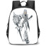 Castlevania Aeon Backpack StudentPack - Aeon Judgment Playable Characters Grayscale Art Poster
