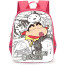 Crayon Shin-Chan Backpack StudentPack - Crayon Shin-Chan Characters Grey Background