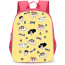 Crayon Shin-Chan Backpack StudentPack - Crayon Shin-Chan Characters Head Pattern Yellow Background