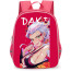 Demon Slayer Daki Backpack StudentPack - Daki Portrait Poster Art On Red Background