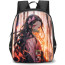 Demon Slayer Nezuko Kamado Backpack StudentPack - Nezuko Kamado Portrait Bamboo Trees Background