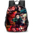 Demon Slayer Tanjiro Kamado Backpack StudentPack - Tanjiro Kamado Fighting Images Collage