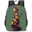 Demon Slayer Tanjiro Kamado Backpack StudentPack - Tanjiro Kamado Standing Side Portrait Green Background
