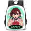 Dandadan Momo Ayase Backpack StudentPack - Momo Ayase Ghosts Font