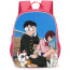 Dandadan Backpack StudentPack - Dandadan Ayase Momo And Okarun Sitting On A Bench