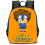 Digimon Taichi Backpack StudentPack - Taichi Chibi Portrait In Orange Background
