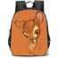 Bambi Backpack StudentPack - Bambi Pencil Sketch Art On Brown Background