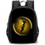 Tinker Bell Backpack StudentPack - Tinker Bell Disney Fairy Silhouette On Golden Round Background