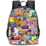 Dog Man Backpack StudentPack - Dog Man Fan Art Collage Poster