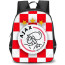 AFC Ajax Backpack StudentPack - Ajax Logo 3 Stars White and Red Background