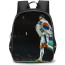 Son Heung-Min Backpack StudentPack - Son Heung-Min Wearing Flag Illustration