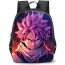 Fairy Tail Natsu Dragneel Backpack StudentPack - Natsu Dragneel Angry Rain Portrait