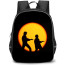 The Karate Kid Backpack StudentPack - The Karate Kid Daniel Miyagi Practice Karate Silheutte Background