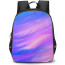 Girlish Backpack StudentPack - Girlish Blue And Purple Waves Gradient