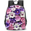 Girlish Backpack StudentPack - Girlish Flowers With Gemstones In The Middle