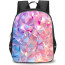 Girlish Backpack StudentPack - Girlish Pink 3d Geometric Shapes