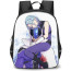 Go Go Loser Ranger Backpack StudentPack - Go Go Loser Ranger Blue Keeper Komachi Aizome Black And White Background