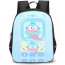 Hangyodon Sanrio Backpack StudentPack - Hangyodon Sanrio Cute Characters Illustration Art On Sky Blue Background