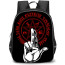Hellsing Backpack StudentPack - Hellsing Logo Illustration On Black Background Square Sticker