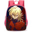 Hellsing Backpack StudentPack - Hellsing Red Pentagram Illustration Art On Black Background