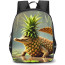 Italian Brainrot Crocodillo Ananasinno Backpack StudentPack - Crocodillo Ananasinno 3d Art Poster