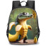 Italian Brainrot Crocodildo Penisini Backpack StudentPack - Crocodildo Penisini Standing On Table 3D Art Poster