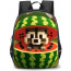 Italian Brainrot Raccooni Watermelunni Backpack StudentPack - Raccooni Watermelunni Pixar Art Poster