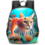 Italian Brainrot Trippi Troppi Backpack StudentPack - Trippi Troppi In Under Water 3D Art Poster