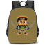 Italian Brainrot Tung Tung Assassino Boneca Backpack StudentPack - Tung Tung Assassino Boneca Cartoon Sticker