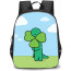 Joguman Brachio Backpack StudentPack - Brachio Holding Leaf Illustration Art Poster