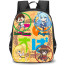 KonoSuba Backpack StudentPack - Characters Chibi Art Pattern Background