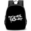My Chemical Romance Backpack StudentPack - My Chemical Romance White Font Black Background