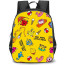 Mr Men Little Miss Backpack StudentPack - Mr Men Little Miss Characters Cartoon Art On Yellow Background