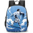 NBA Anthony Edwards Backpack StudentPack - Anthony Edwards Dribbling Illustration Art On Sky Background