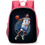 NBA Anthony Edwards Backpack StudentPack - Anthony Edwards Dunking Illustration On Logo Background