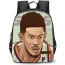 NBA Devin Booker Backpack StudentPack - Devin Booker Portrait Retro Illustration Poster