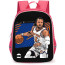 NBA Jalen Brunson Backpack StudentPack - Jalen Brunson Dribbling Portrait Illustration Poster