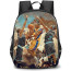 NBA Backpack StudentPack - NBA Bryan And Stevenson Blocking On Ancient Painting Background